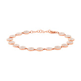 1.33ct 14k Rose Gold Diamond Pave Circle Bracelet